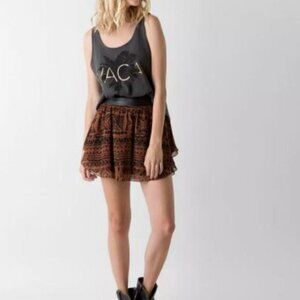 AMUSE SOCIETY Southwestern Preston Skirt Print Lined Chiffon SZ S